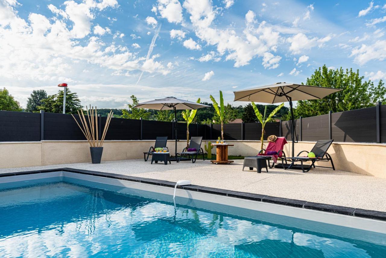 Villa Des Oliviers Sublime Villa Avec Piscine Chauffee Et Privee Et Baby Foot Bon-Encontre Luaran gambar